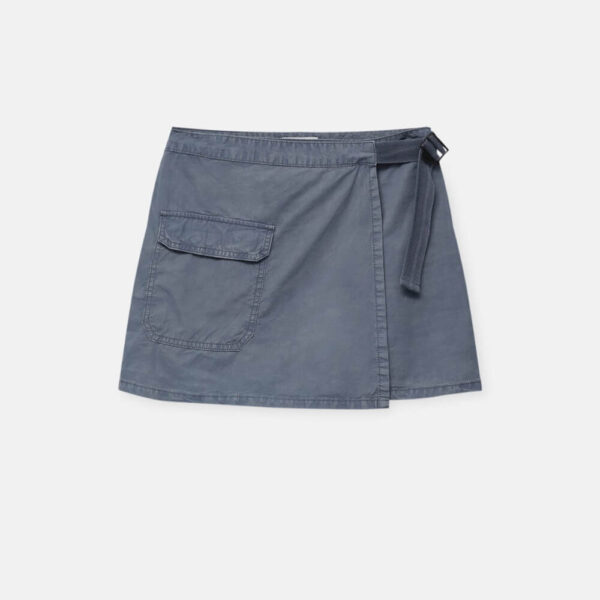 Dirty-effect denim overshirt - Image 3
